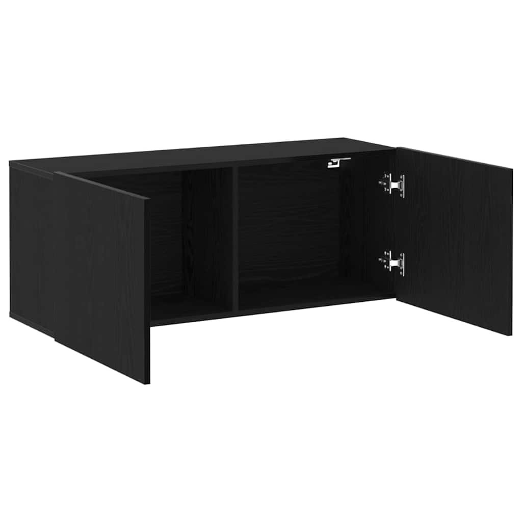 TV-Schrankset 100 x 30 x 41 cm Schwarz Eichen-Optik