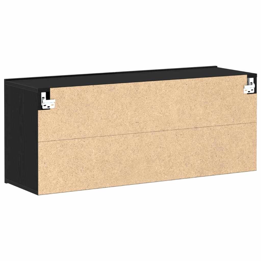 TV-Schrankset 100 x 30 x 41 cm Schwarz Eichen-Optik
