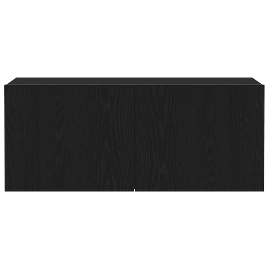 TV-Schrankset 100 x 30 x 41 cm Schwarz Eichen-Optik