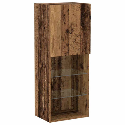 TV-Schrankset 40,5 x 30 x 102 cm Altholz Holzwerkstoff