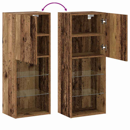TV-Schrankset 40,5 x 30 x 102 cm Altholz Holzwerkstoff