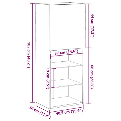 TV-Schrankset 40,5 x 30 x 102 cm Altholz Holzwerkstoff