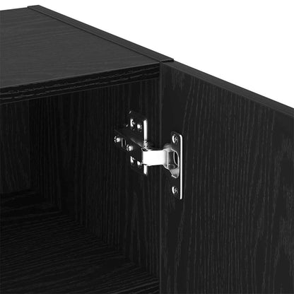 TV-Schrankset 40,5 x 30 x 102 cm Schwarz Eichen-Optik