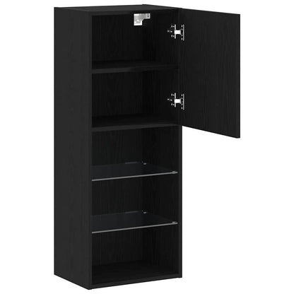 TV-Schrankset 40,5 x 30 x 102 cm Schwarz Eichen-Optik