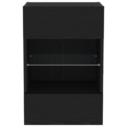 TV-Schrankset 40 x 30 x 60,5 cm Schwarz Holzwerkstoff