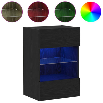 TV-Schrankset 40 x 30 x 60,5 cm Schwarz Holzwerkstoff