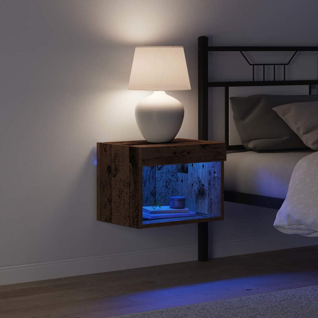 TV-Schränk Wandmontiert Altholz 40 x 30 x 30 cm Holzwerkstoff