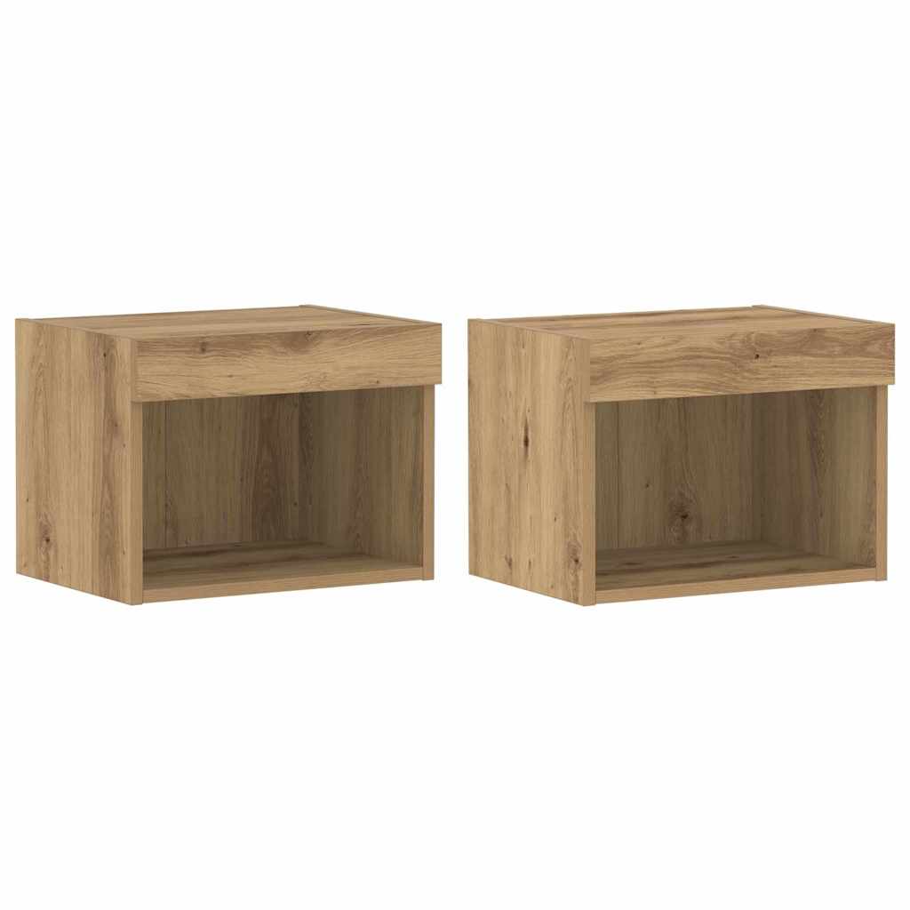 TV-Schrankset 2 stk. Artisan-Eiche Holzwerkstoff