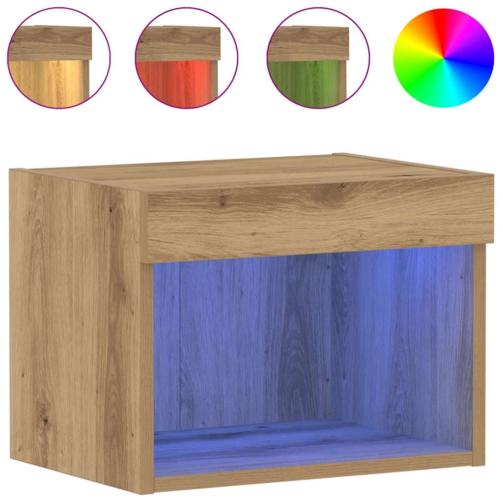 TV-Schrankset 2 stk. Artisan-Eiche Holzwerkstoff