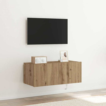 TV-Wandschrank 80 x 35 x 31 cm Artisan-Eiche Holzwerkstoff