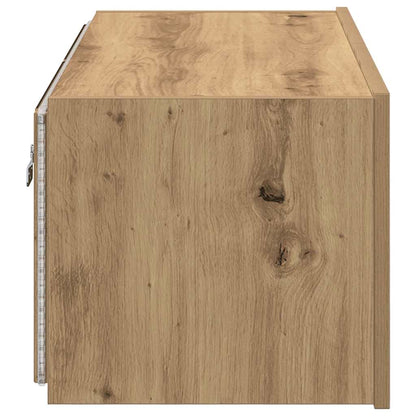 TV-Wandschrank 80 x 35 x 31 cm Artisan-Eiche Holzwerkstoff