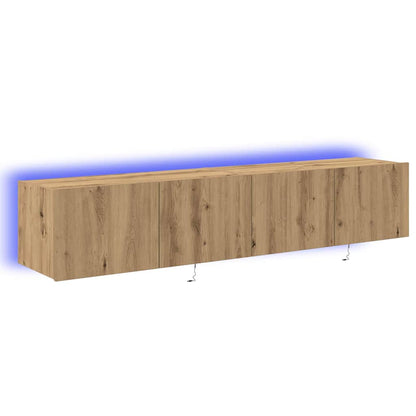TV-Wandschrank 2 stk. Artisan-Eiche Holzwerkstoff