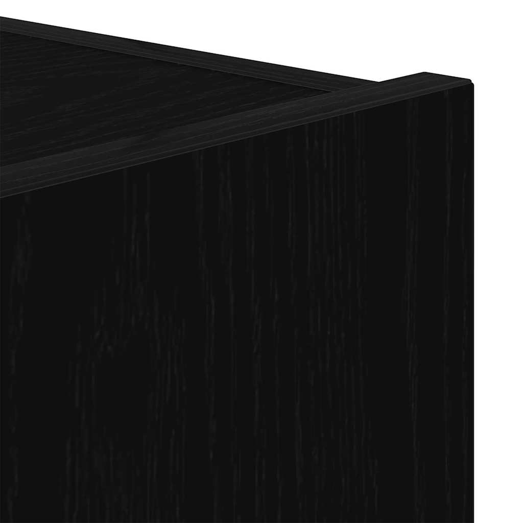 TV-Wandschrank 2 stk. Schwarz Eichen-Optik Holzwerkstoff