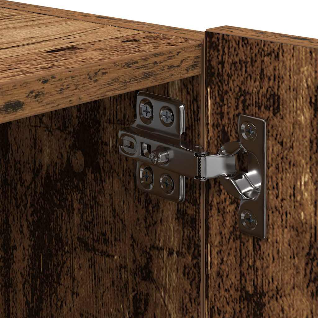 TV-Wandschrank 2 stk. Altholz Holzwerkstoff