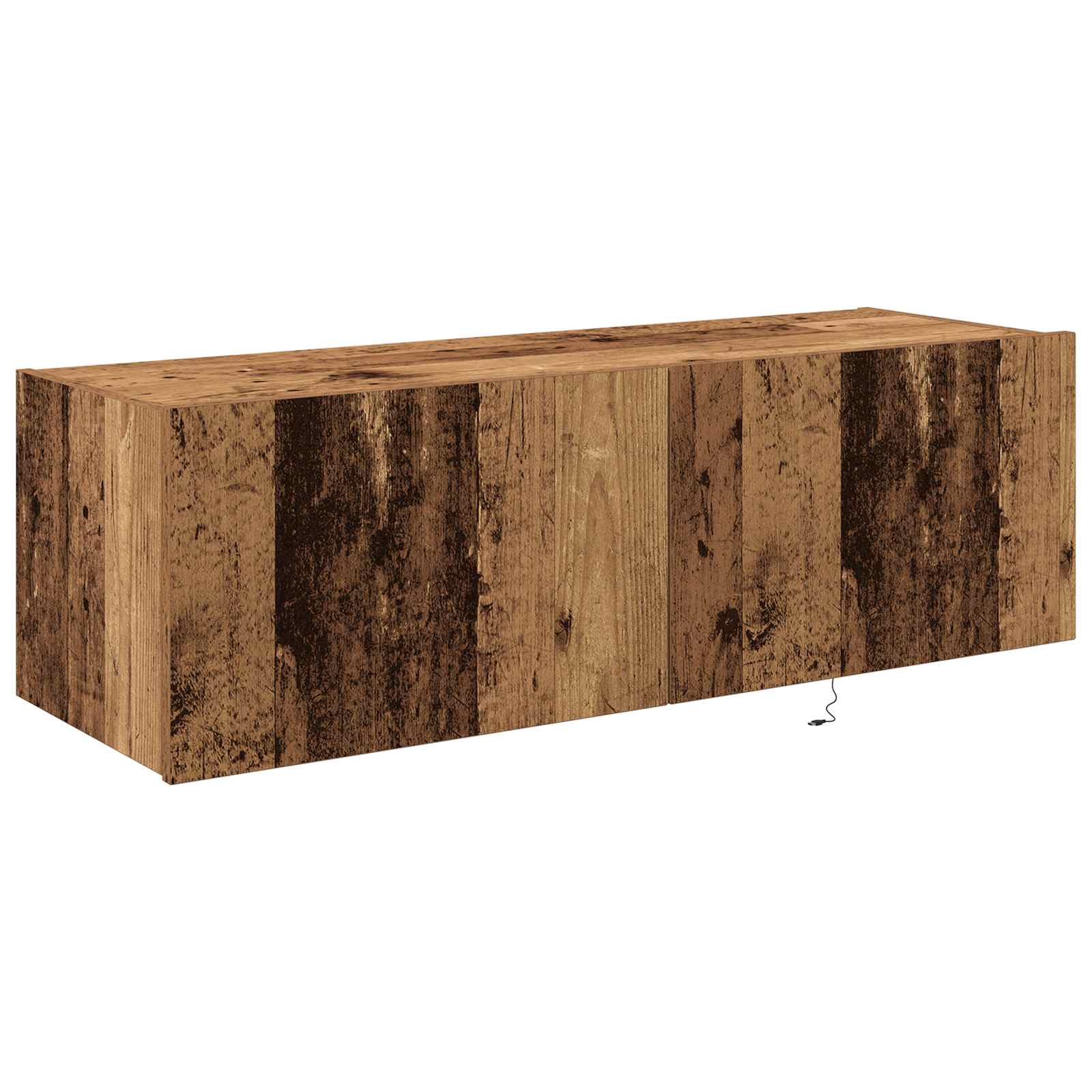 TV-Wandschrank 2 stk. Altholz Holzwerkstoff