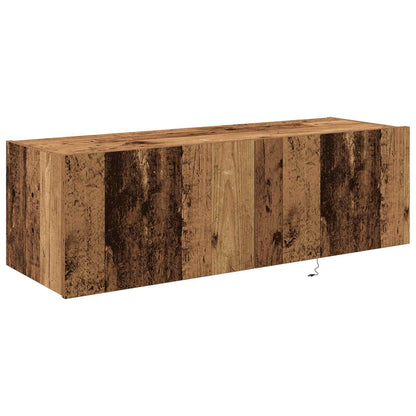TV-Wandschrank 2 stk. Altholz Holzwerkstoff