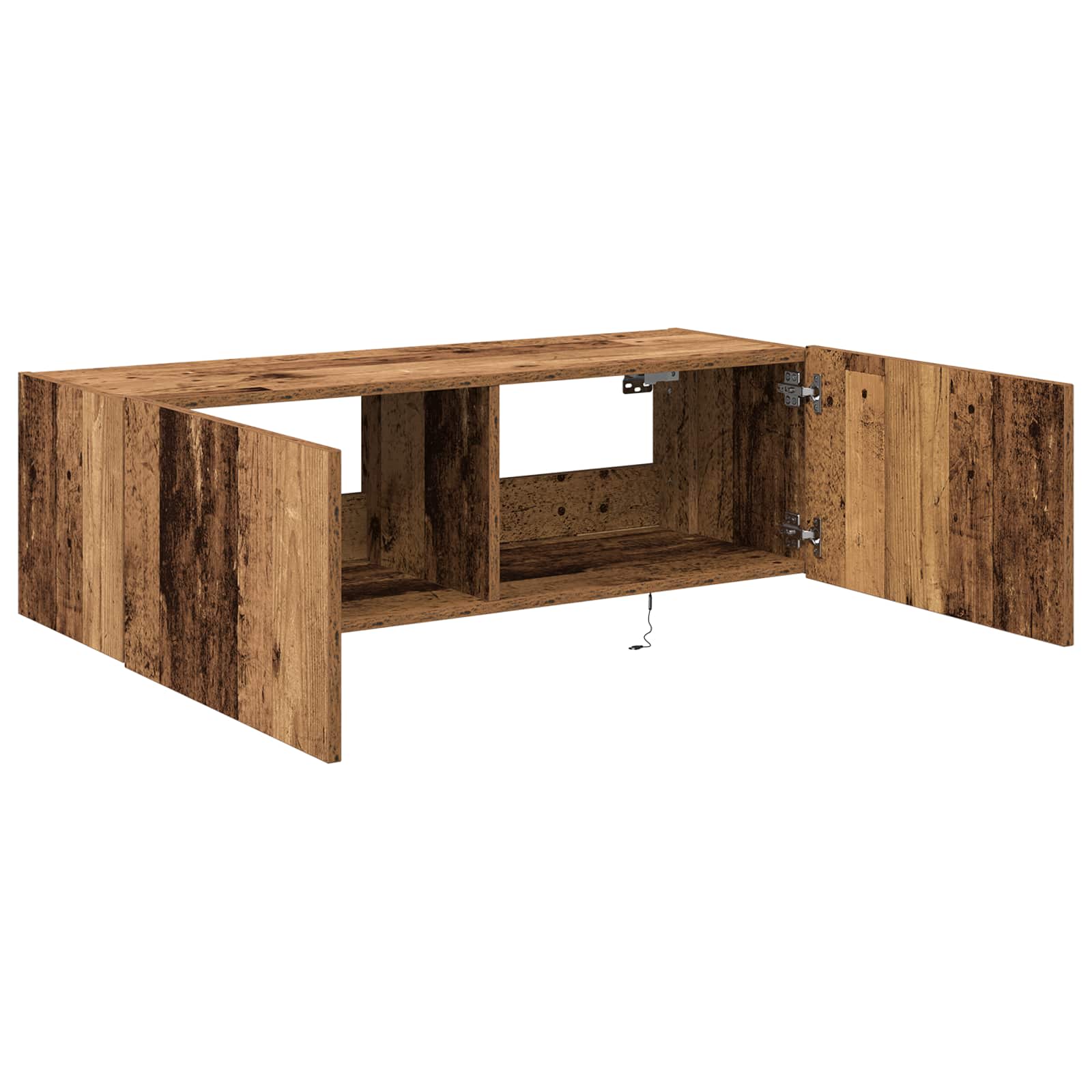 TV-Wandschrank 2 stk. Altholz Holzwerkstoff