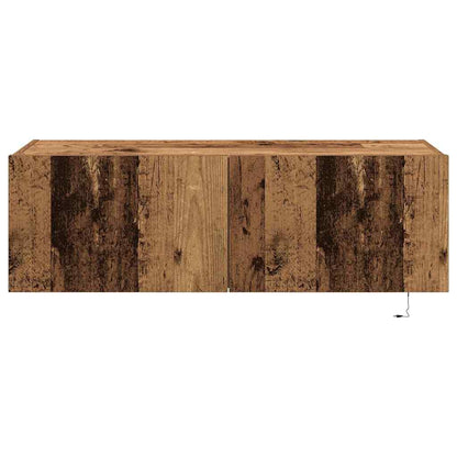 TV-Wandschrank 2 stk. Altholz Holzwerkstoff