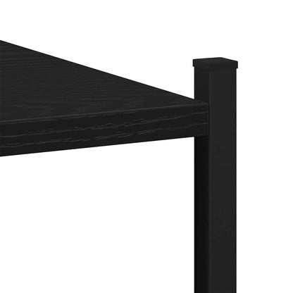 Badezimmermöbel-Set Schwarz Eichen-Optik 33 x 33 x 120,5 cm