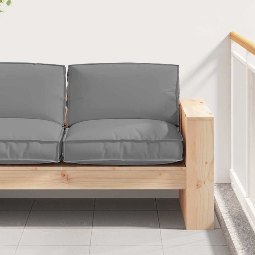 Kissen Grau 80 x 80 x 12 cm Oxford-Stoff
