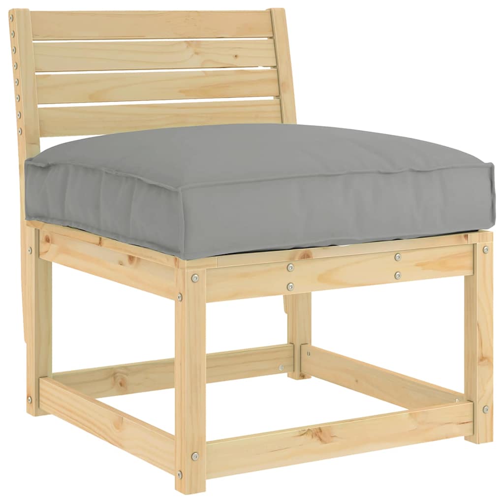 Kissen Grau 80 x 80 x 12 cm Oxford-Stoff