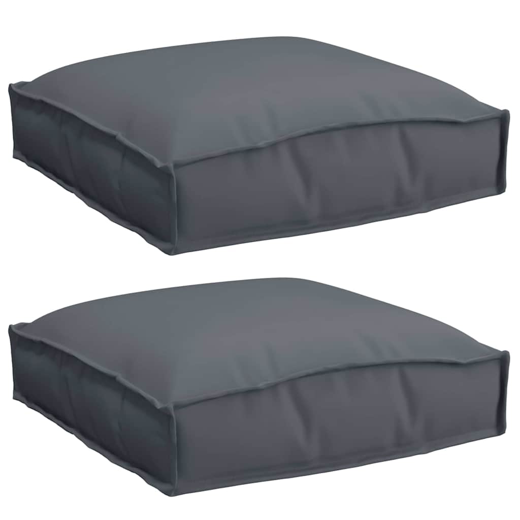 Kissen 2 stk. Oxford-Stoff Anthrazit 40 x 40 x 8 cm