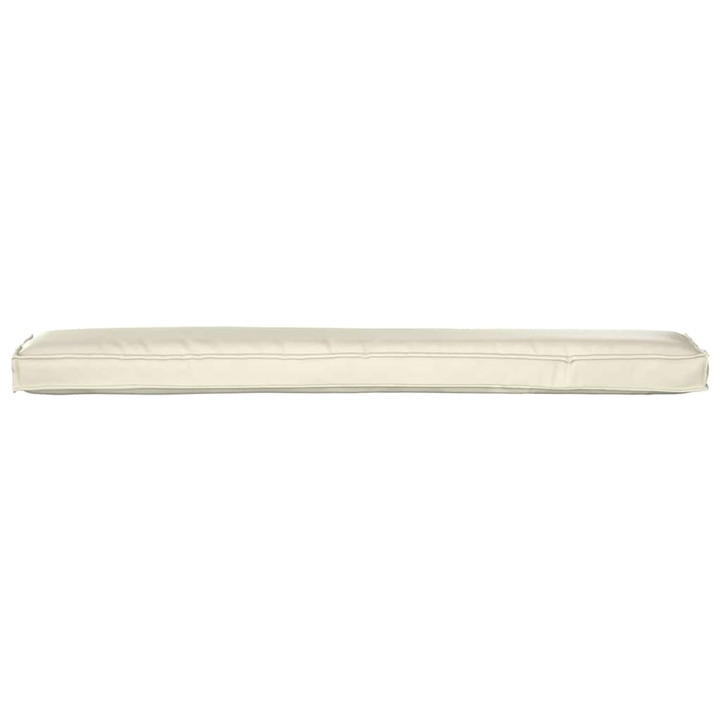 Palettenkissen Creme 200 x 40 x 8 cm Oxford-Stoff