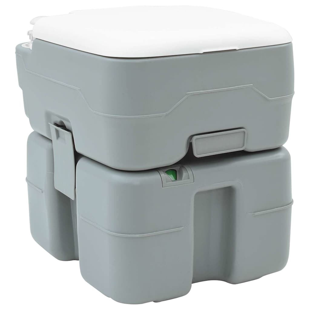 Camping-Toilette Grau 41,5 x 36,5 x 42 cm