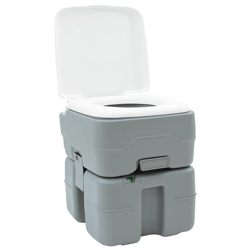 Camping-Toilette Grau 41,5 x 36,5 x 42 cm