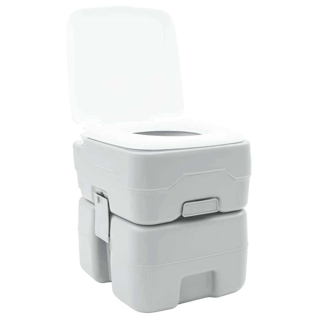 Camping-Toilette Grau 41,5 x 36,5 x 42 cm