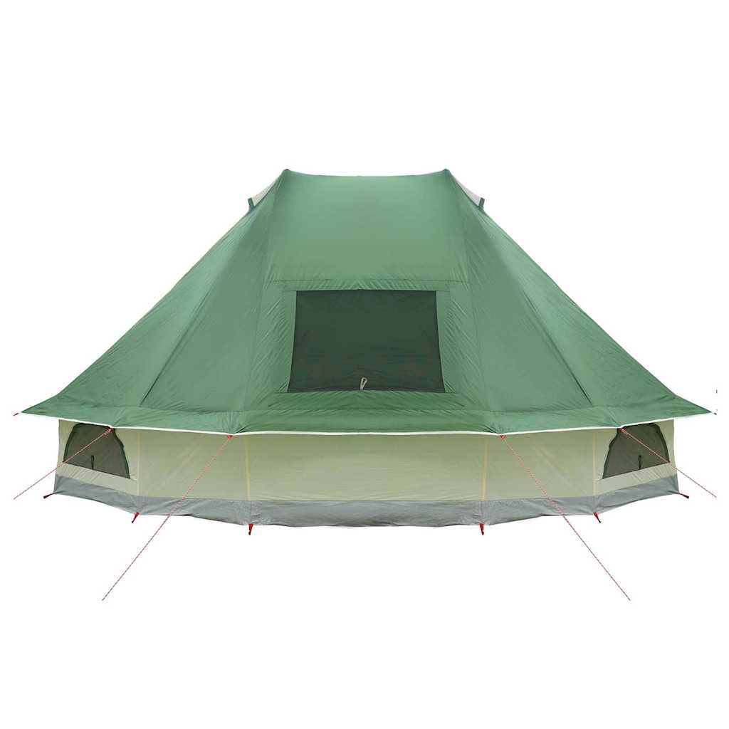 Familien-Tipi-Zelt mit Dach Grün 466 x 310 x 240 cm