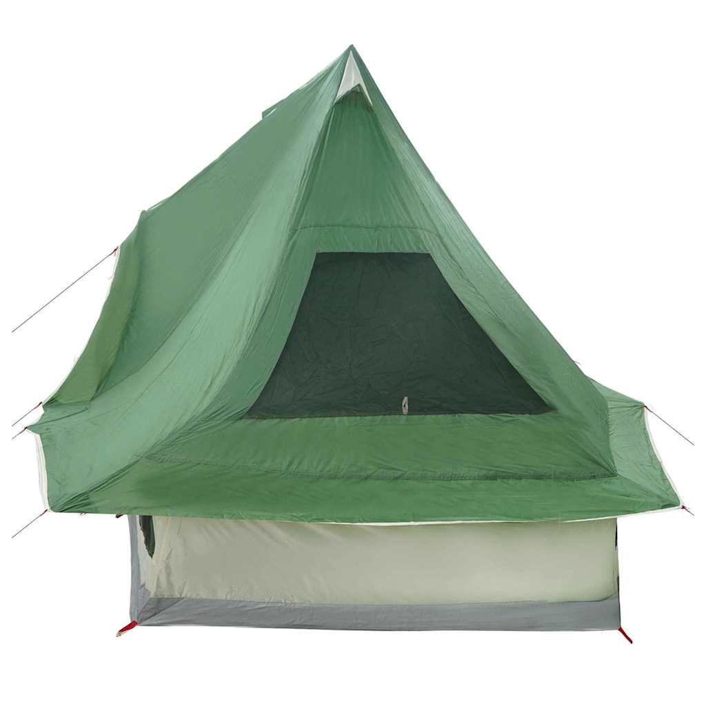 Familien-Tipi-Zelt mit Dach Grün 466 x 310 x 240 cm