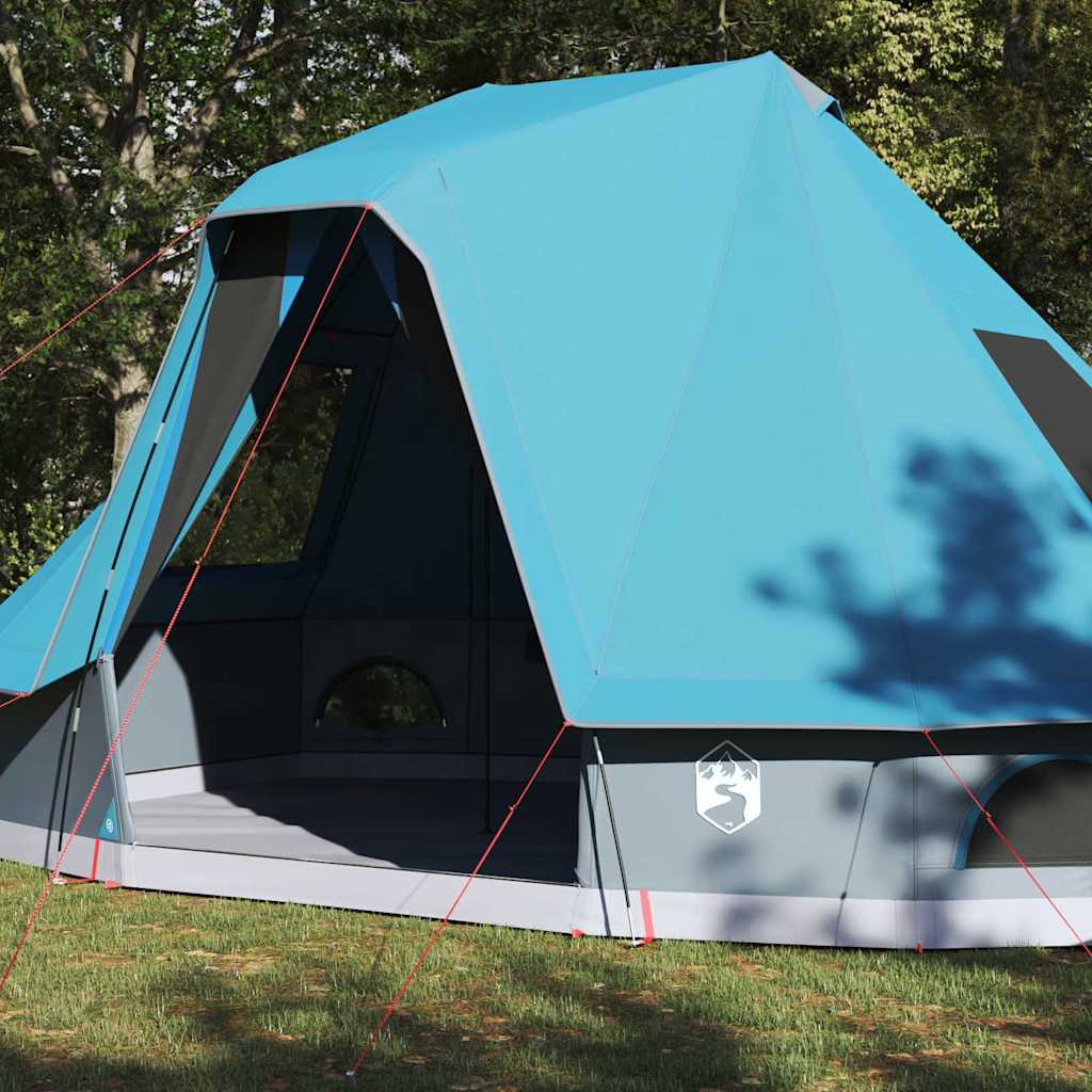 Familien-Tipi-Zelt mit Dach Blau 466 x 310 x 240 cm