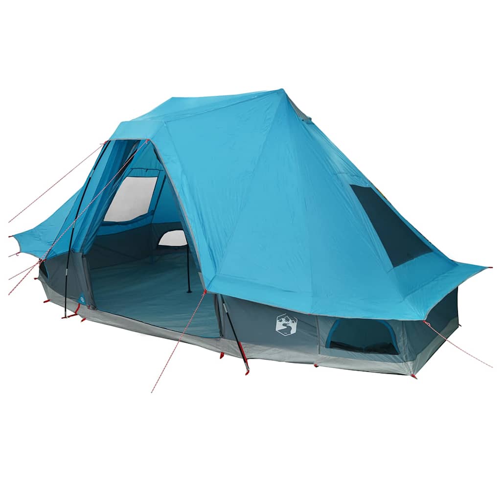 Familien-Tipi-Zelt mit Dach Blau 466 x 310 x 240 cm