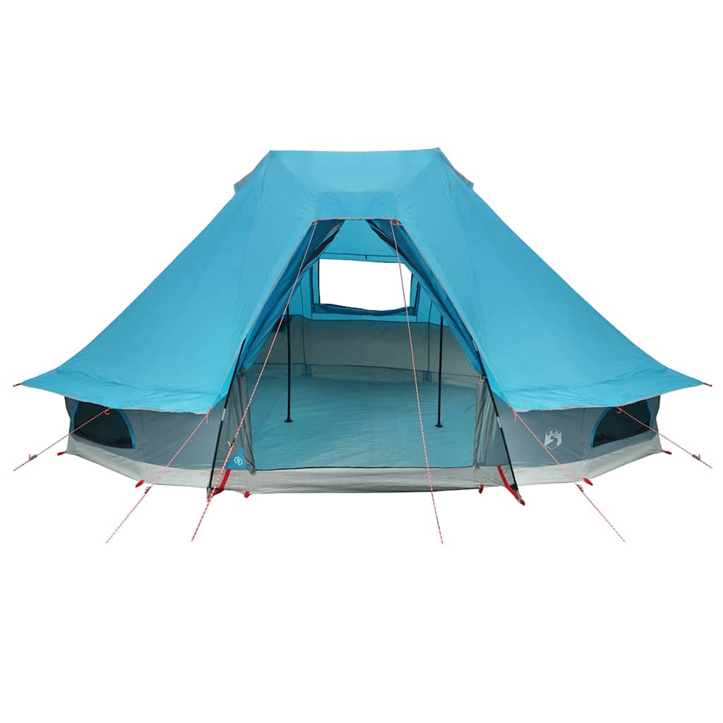 Familien-Tipi-Zelt mit Dach Blau 466 x 310 x 240 cm