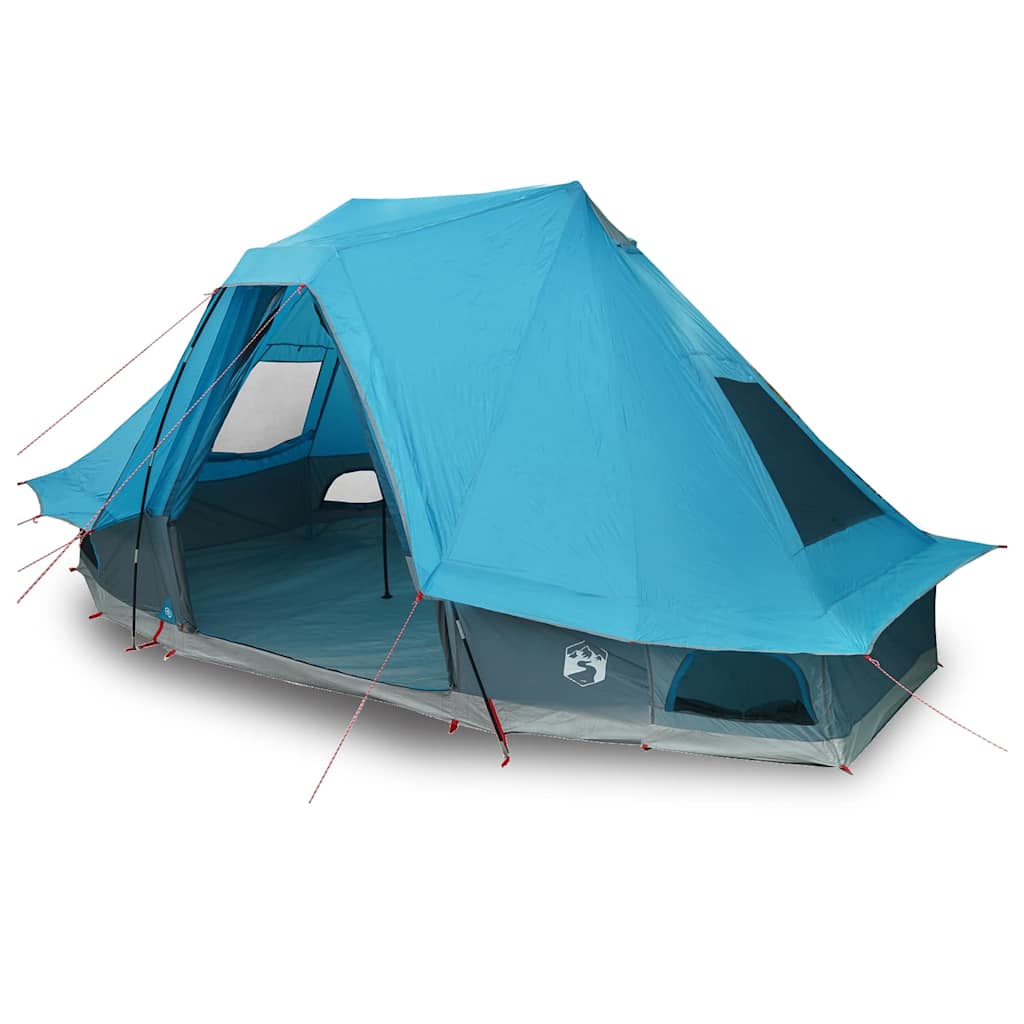Familien-Tipi-Zelt mit Dach Blau 466 x 310 x 240 cm