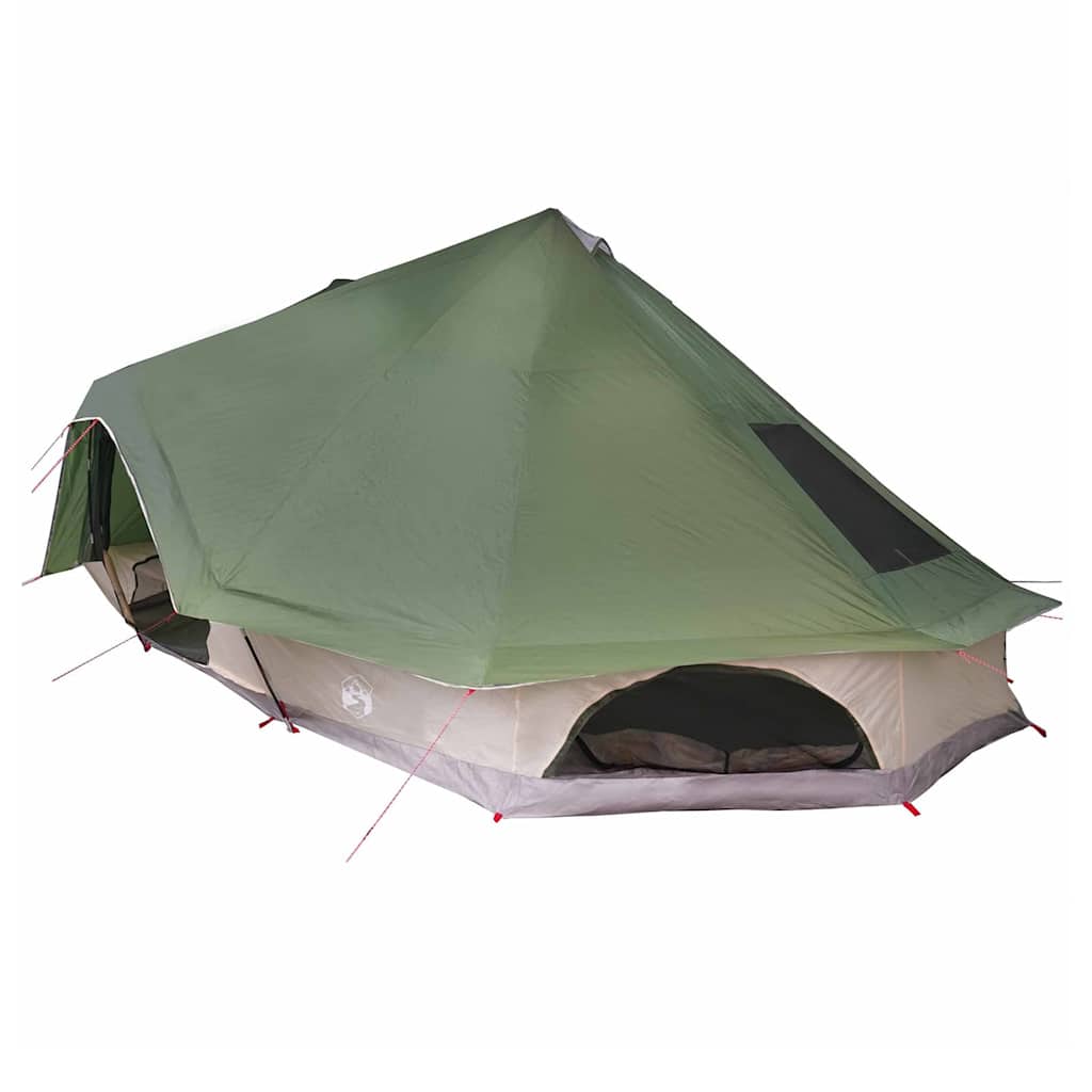 Familien-Tipi-Zelt mit Dach Grün 680 x 430 x 270 cm