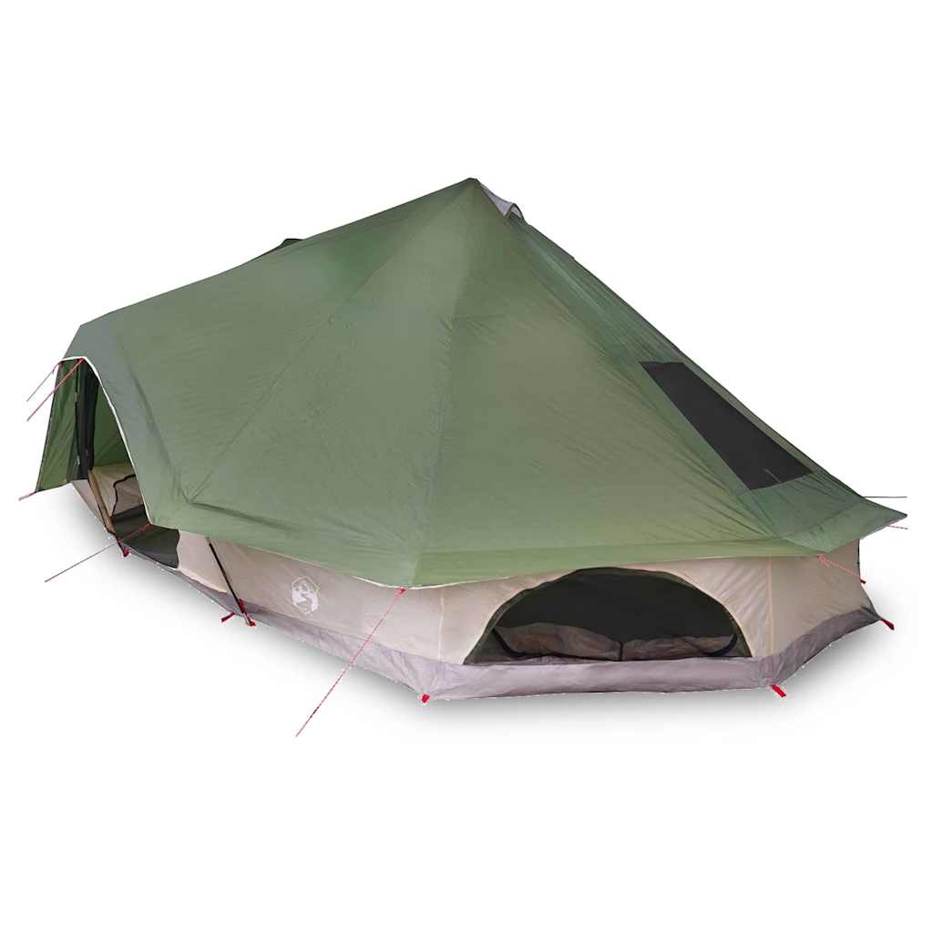 Familien-Tipi-Zelt mit Dach Grün 680 x 430 x 270 cm