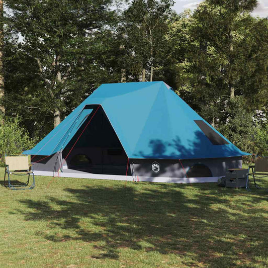 Familien-Tipi-Zelt mit Dach Blau 680 x 430 x 270 cm