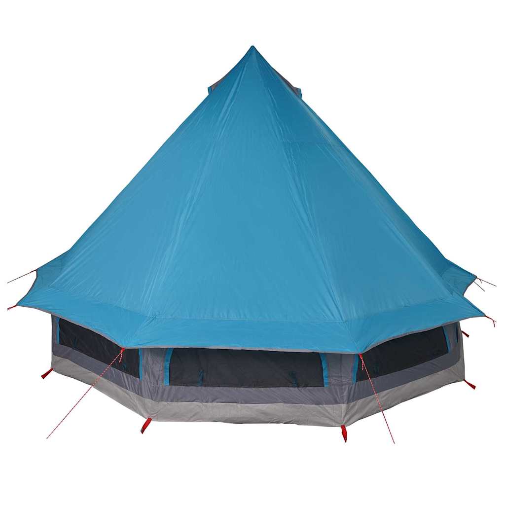 Familien-Tipi-Zelt mit Dach Blau 404 x 370 x 270 cm