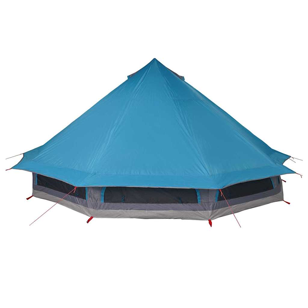 Familien-Tipi-Zelt mit Dach Blau und Grau 508 x 470 x 300 cm