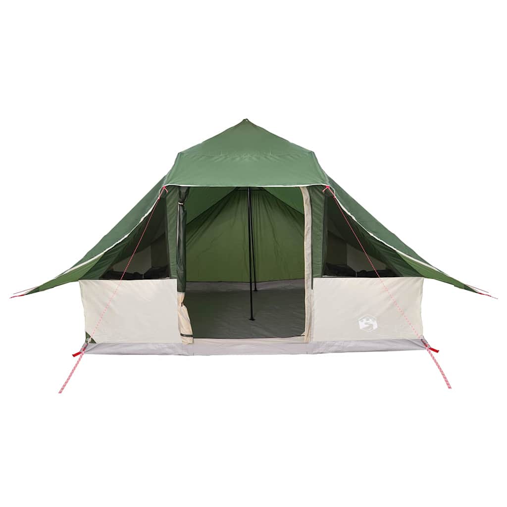 Familien-Tipi-Zelt mit Dach Grün 364 x 281 x 257 cm