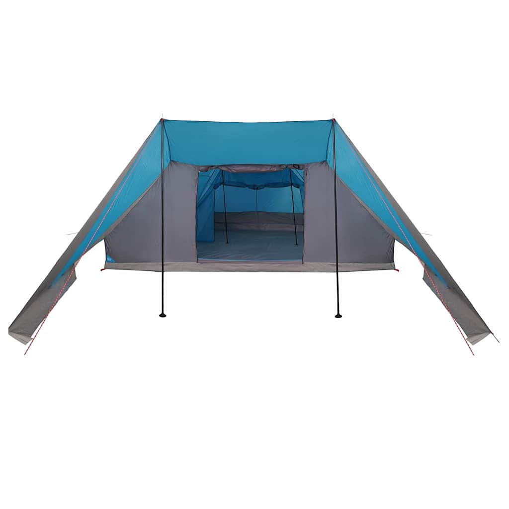 Familienzelt mit Dach Blau und Grau 660 x 456 x 200 cm