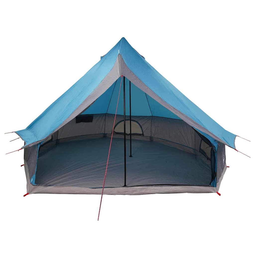 Familien-Tipi-Zelt mit Dach Blau und Grau 400 x 346 x 250 cm