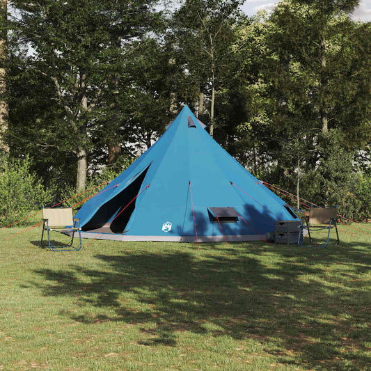 Familien-Tipi-Zelt mit Dach Blau und Grau 560 x 560 x 300 cm