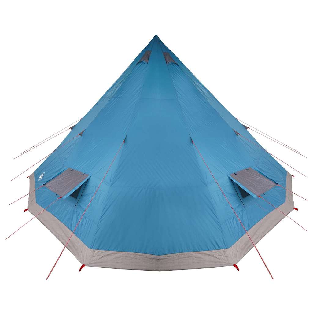 Familien-Tipi-Zelt mit Dach Blau und Grau 560 x 560 x 300 cm