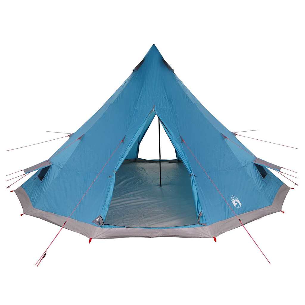 Familien-Tipi-Zelt mit Dach Blau und Grau 560 x 560 x 300 cm