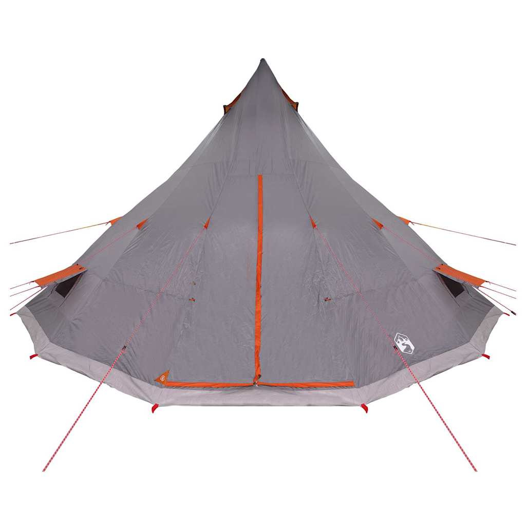 Familien-Tipi-Zelt mit Dach Grau und Orange 560 x 560 x 300 cm