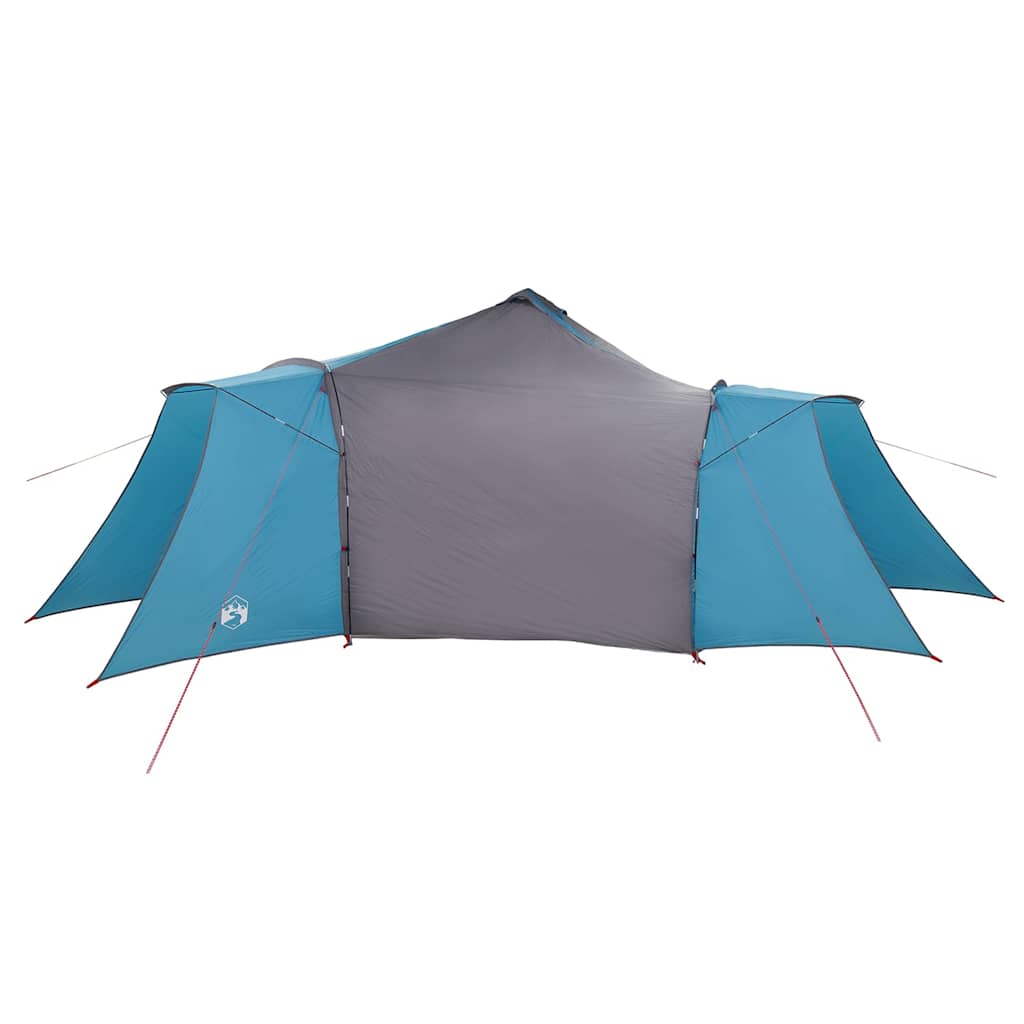 Tipi Zelt mit Dach Blau und Grau 492 x 492 x 275 cm Stoff
