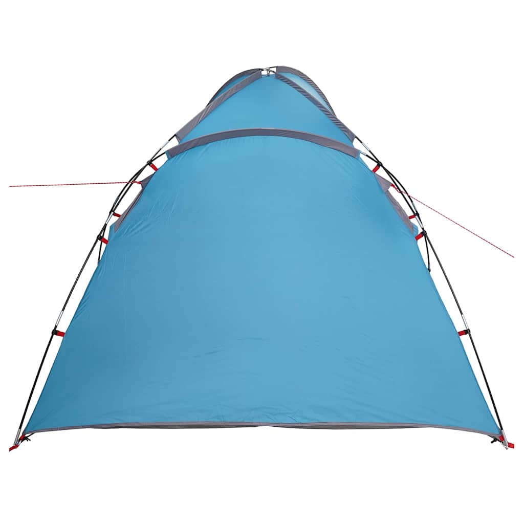 Zelt mit Dach Blau 370 x 230 x 185 cm Polyester und Fiberglas